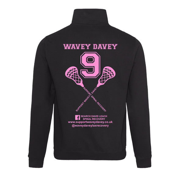 Support Wavey Davey Printed Quarter Zip Sweatshirt