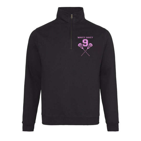 Support Wavey Davey Printed Quarter Zip Sweatshirt