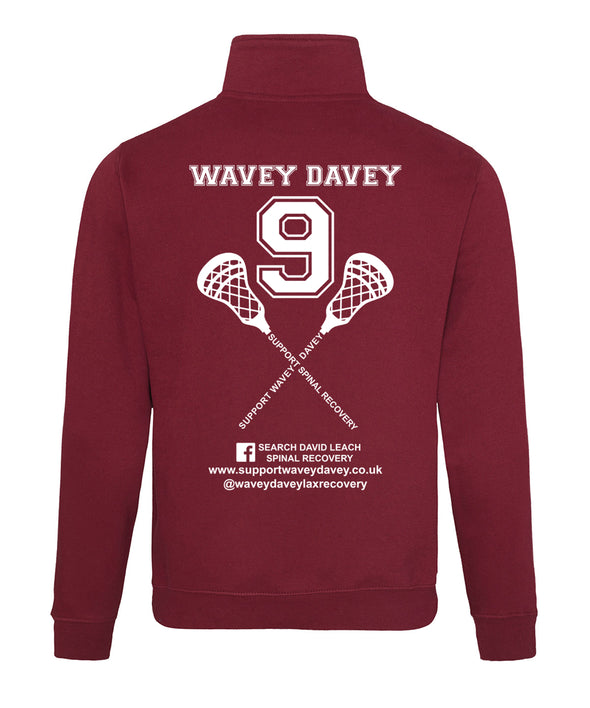 Support Wavey Davey Printed Quarter Zip Sweatshirt