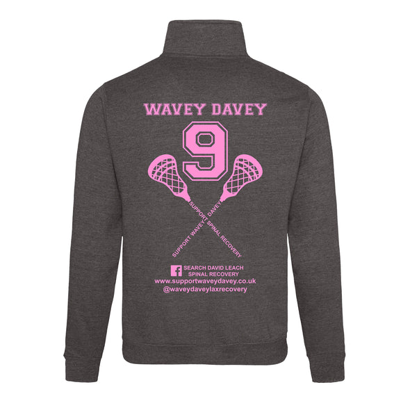 Support Wavey Davey Printed Quarter Zip Sweatshirt