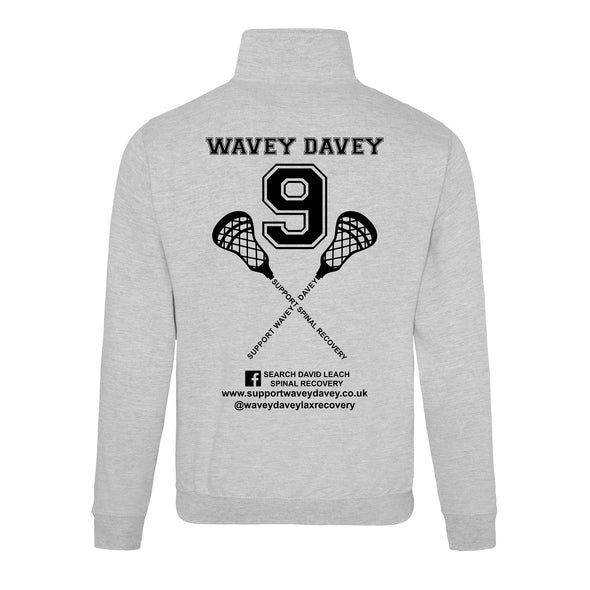 Support Wavey Davey Printed Quarter Zip Sweatshirt