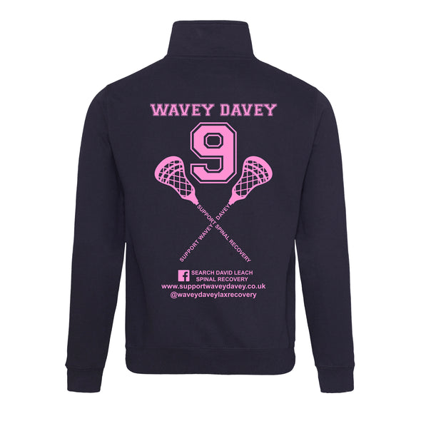 Support Wavey Davey Printed Quarter Zip Sweatshirt
