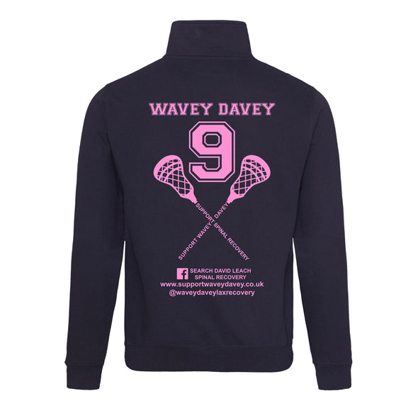 Support Wavey Davey Printed Quarter Zip Sweatshirt