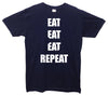 Fatboy Slim Eat Repeat Printed T-Shirt - Mr Wings Emporium 