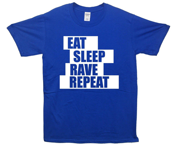 Fatboy Slim Eat Sleep Rave Repeat Printed T-Shirt - Mr Wings Emporium 