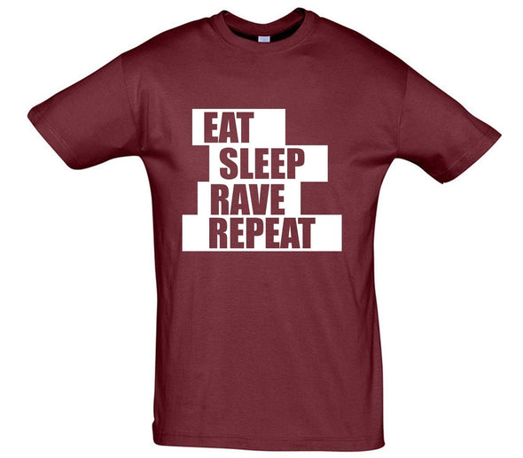 Fatboy Slim Eat Sleep Rave Repeat Printed T-Shirt - Mr Wings Emporium 