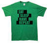 Fatboy Slim Eat Sleep Rave Repeat Printed T-Shirt - Mr Wings Emporium 