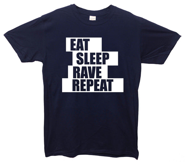 Fatboy Slim Eat Sleep Rave Repeat Printed T-Shirt - Mr Wings Emporium 