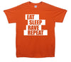 Fatboy Slim Eat Sleep Rave Repeat Printed T-Shirt - Mr Wings Emporium 