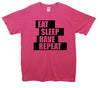 Fatboy Slim Eat Sleep Rave Repeat Printed T-Shirt - Mr Wings Emporium 