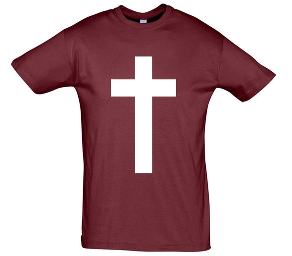 Cross Printed T-Shirt - Mr Wings Emporium 