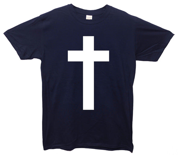 Cross Printed T-Shirt - Mr Wings Emporium 