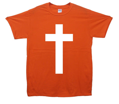 Cross Printed T-Shirt - Mr Wings Emporium 