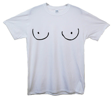 Cartoon Boobs Printed T-Shirt - Mr Wings Emporium 