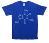 Caffeine Molecular Structure Printed T-Shirt - Mr Wings Emporium 