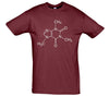 Caffeine Molecular Structure Printed T-Shirt - Mr Wings Emporium 
