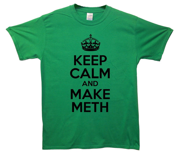 Breaking Bad Keep Calm And Make Meth Printed T-Shirt - Mr Wings Emporium 