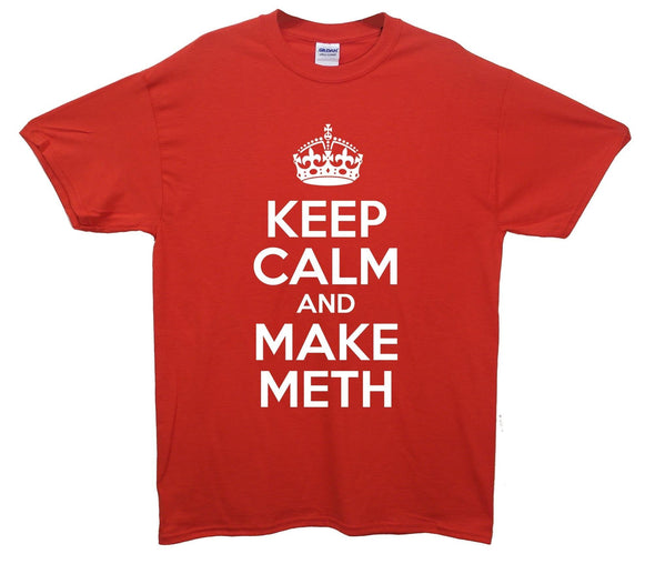 Breaking Bad Keep Calm And Make Meth Printed T-Shirt - Mr Wings Emporium 