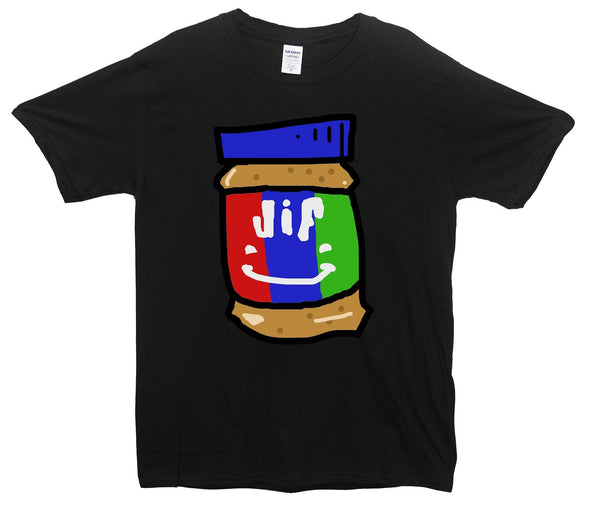 Happy Jif Peanut Butter Printed T-Shirt - Mr Wings Emporium 