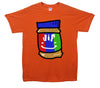 Happy Jif Peanut Butter Printed T-Shirt - Mr Wings Emporium 