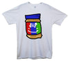 Happy Jif Peanut Butter Printed T-Shirt - Mr Wings Emporium 