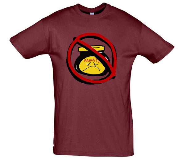 Hate Marmite Sad Face Printed T-Shirt - Mr Wings Emporium 