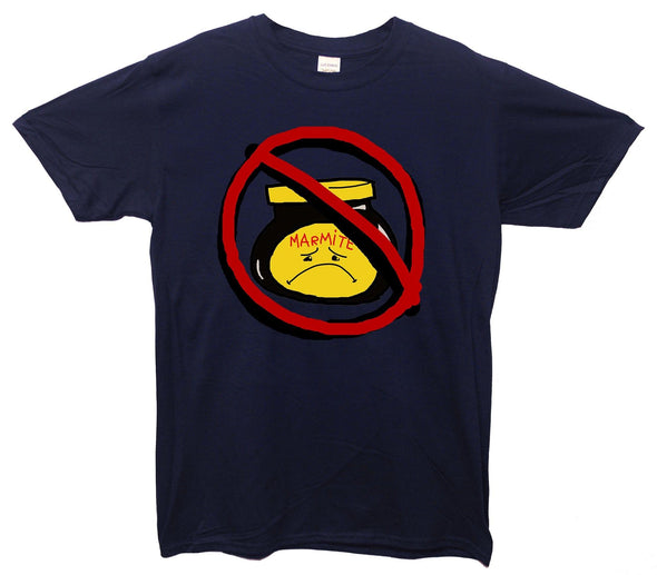 Hate Marmite Sad Face Printed T-Shirt - Mr Wings Emporium 