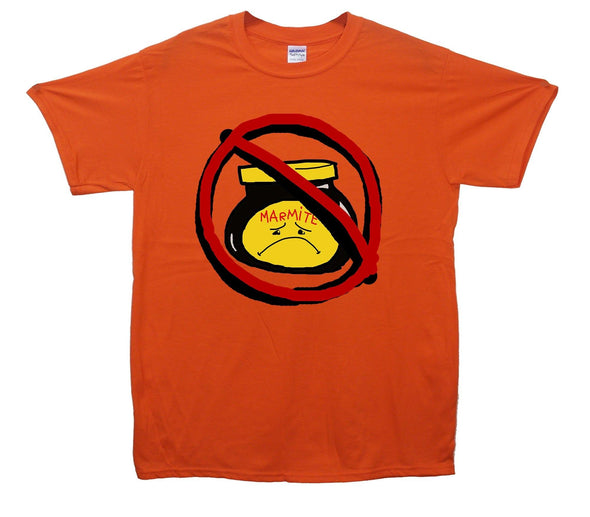 Hate Marmite Sad Face Printed T-Shirt - Mr Wings Emporium 