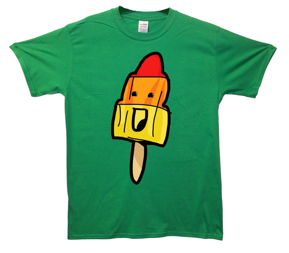 Happy Rocket Ice Lolly Printed T-Shirt - Mr Wings Emporium 