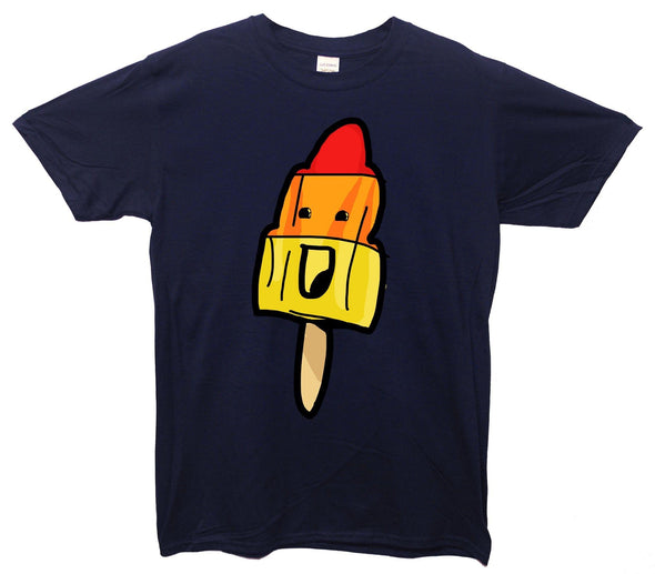 Happy Rocket Ice Lolly Printed T-Shirt - Mr Wings Emporium 