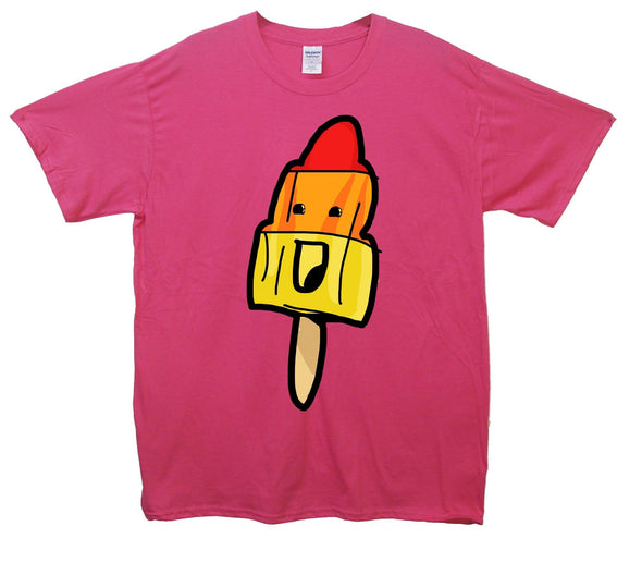 Happy Rocket Ice Lolly Printed T-Shirt - Mr Wings Emporium 