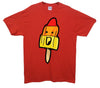 Happy Rocket Ice Lolly Printed T-Shirt - Mr Wings Emporium 