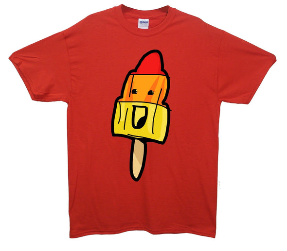 Happy Rocket Ice Lolly Printed T-Shirt - Mr Wings Emporium 