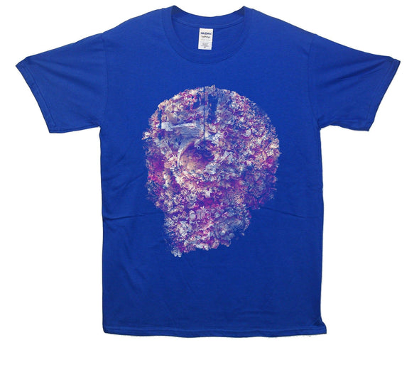 Floral Skull Printed T-Shirt - Mr Wings Emporium 