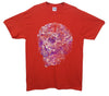 Floral Skull Printed T-Shirt - Mr Wings Emporium 