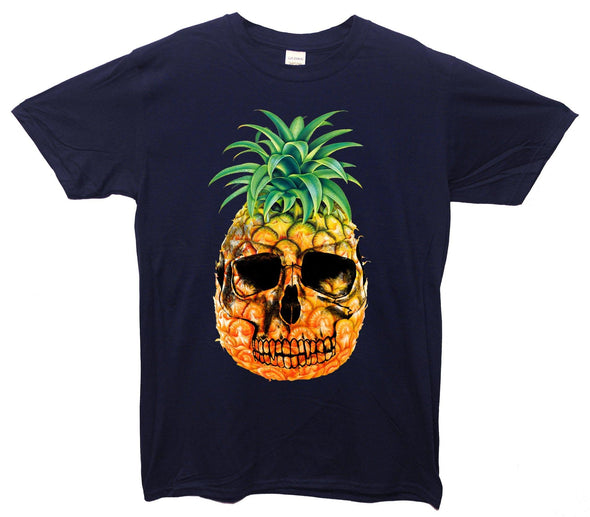 Cool Pineapple Skull Printed T-Shirt - Mr Wings Emporium 