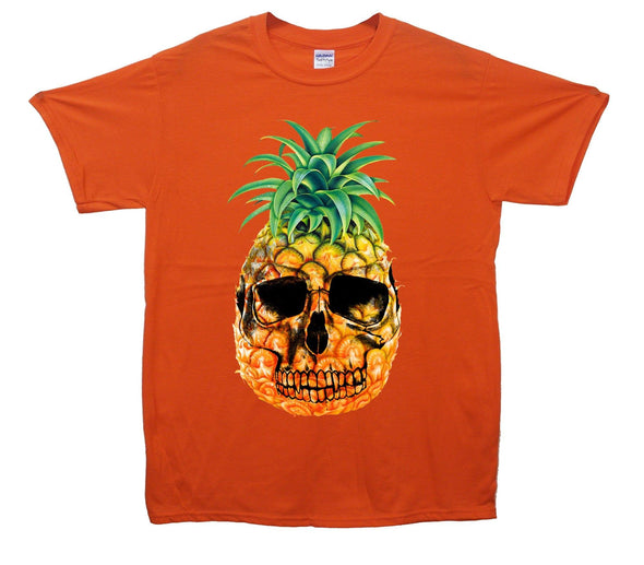 Cool Pineapple Skull Printed T-Shirt - Mr Wings Emporium 