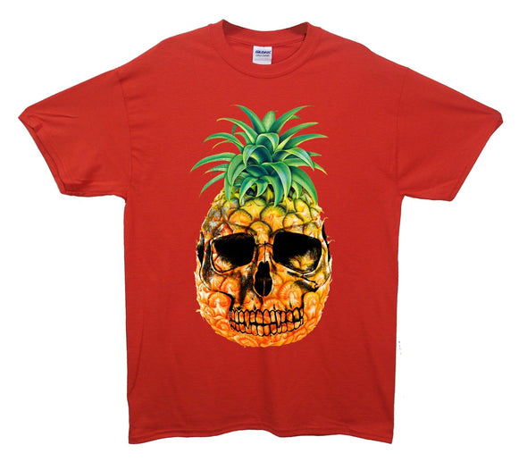 Cool Pineapple Skull Printed T-Shirt - Mr Wings Emporium 