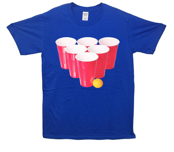 Beer Pong Printed T-Shirt - Mr Wings Emporium 