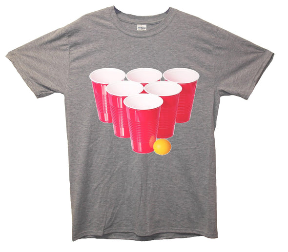 Beer Pong Printed T-Shirt - Mr Wings Emporium 