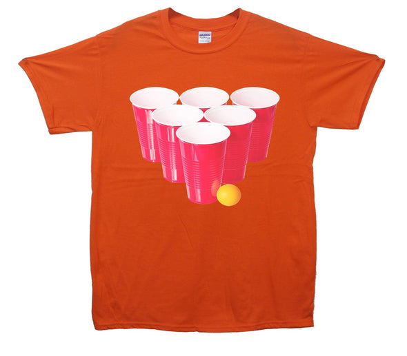 Beer Pong Printed T-Shirt - Mr Wings Emporium 