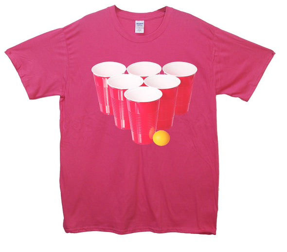 Beer Pong Printed T-Shirt - Mr Wings Emporium 