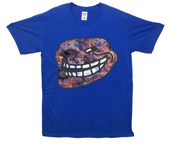 Floral Troll Face Printed T-Shirt - Mr Wings Emporium 