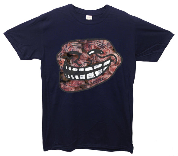 Floral Troll Face Printed T-Shirt - Mr Wings Emporium 
