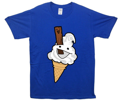 Happy 99 Ice Cream Printed T-Shirt - Mr Wings Emporium 