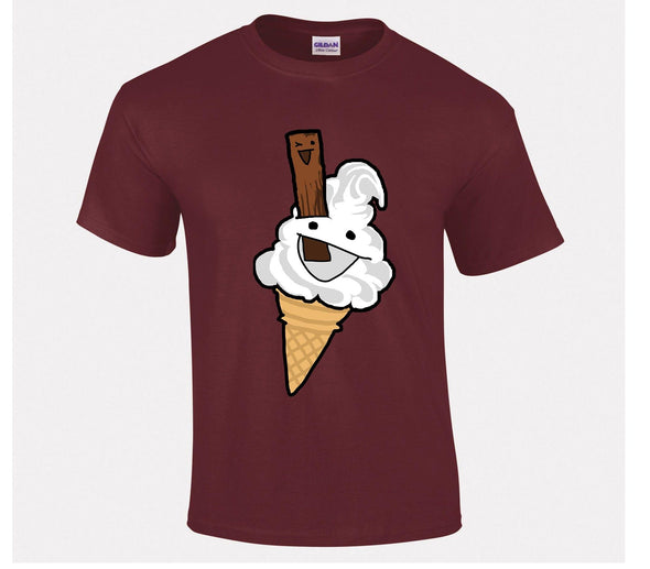 Happy 99 Ice Cream Printed T-Shirt - Mr Wings Emporium 