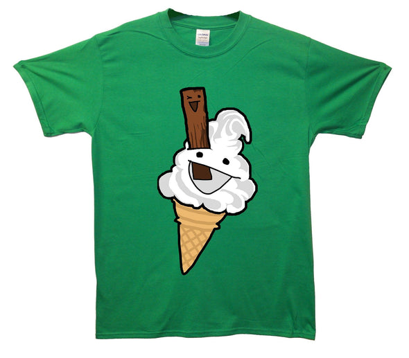 Happy 99 Ice Cream Printed T-Shirt - Mr Wings Emporium 