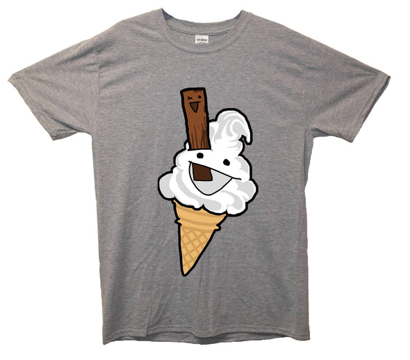 Happy 99 Ice Cream Printed T-Shirt - Mr Wings Emporium 