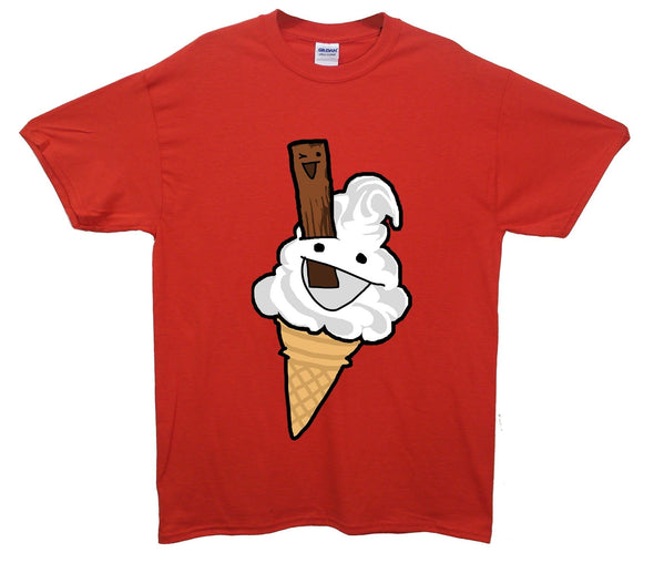 Happy 99 Ice Cream Printed T-Shirt - Mr Wings Emporium 