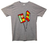 Happy Drumstick Lolly Printed T-Shirt - Mr Wings Emporium 